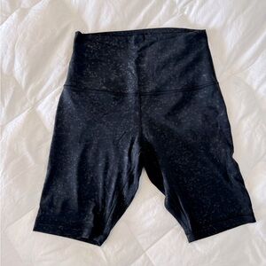 Lululemon Align 10” Biker Shorts - Speckle Emboss Black in size 10